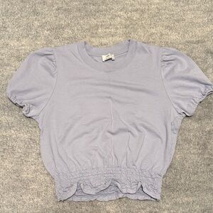 Aritzia Wilfred Purple Crop Top